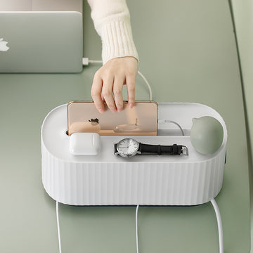 Cable Storage Box – Power Strip & Wire Organizer for Home
