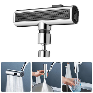 Universal Kitchen Faucet Nozzle – Splash-Proof Rotating Water Bubbler