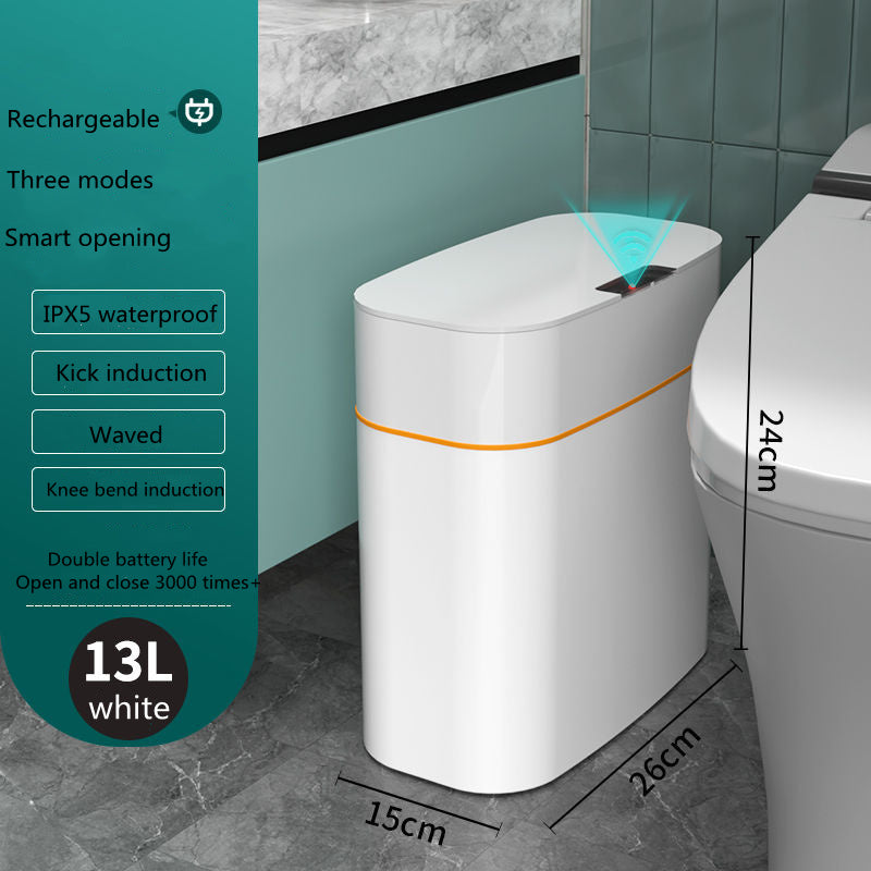Smart Trash Can with Lid – Automatic Sensor Dustbin for Home & Car