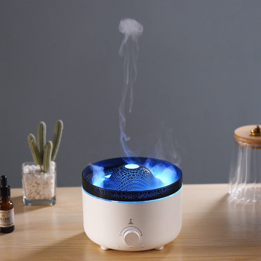Simulated Flame Volcano Humidifier – Home Decor Aroma Diffuser