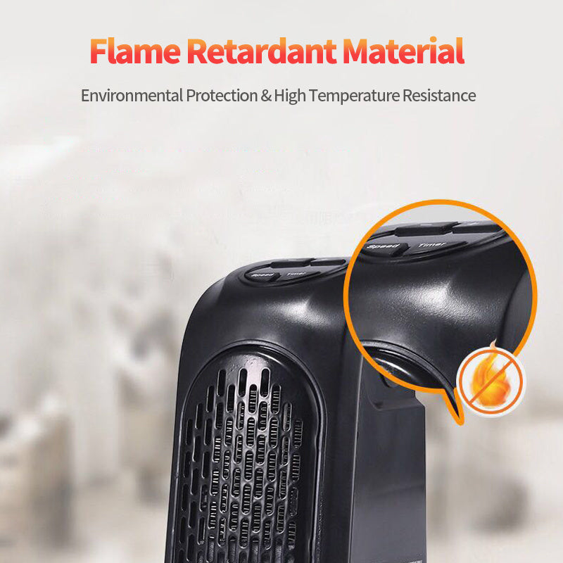 Mini Electric Heater Fan – Portable Ceramic Warmer for Home & Office
