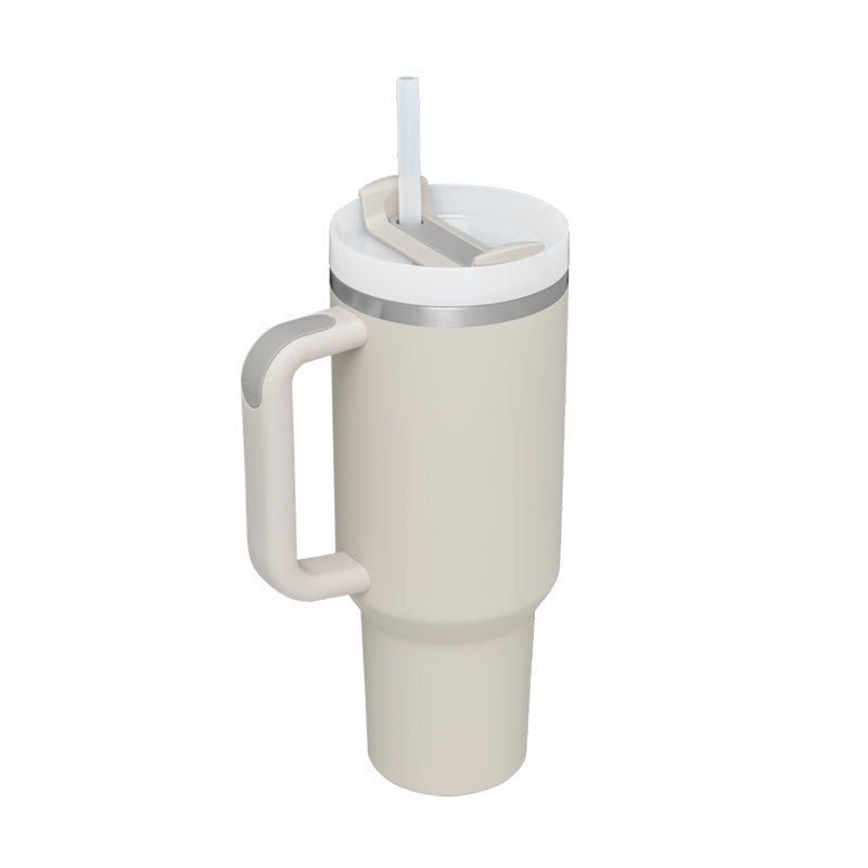 40oz Insulated Tumbler with Handle – Stainless Steel Spill-Proof Mug