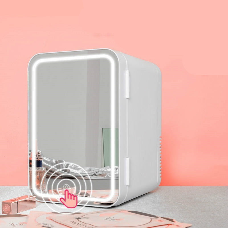 Mini Beauty Fridge – Mirror Design Refrigerator for Home & Dorm
