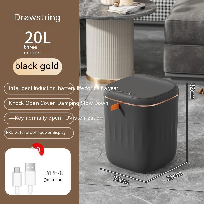 Smart Trash Can with Lid – Automatic Sensor Dustbin for Home & Car