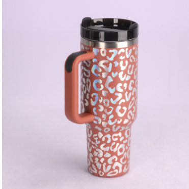40oz Insulated Tumbler with Handle – Stainless Steel Spill-Proof Mug