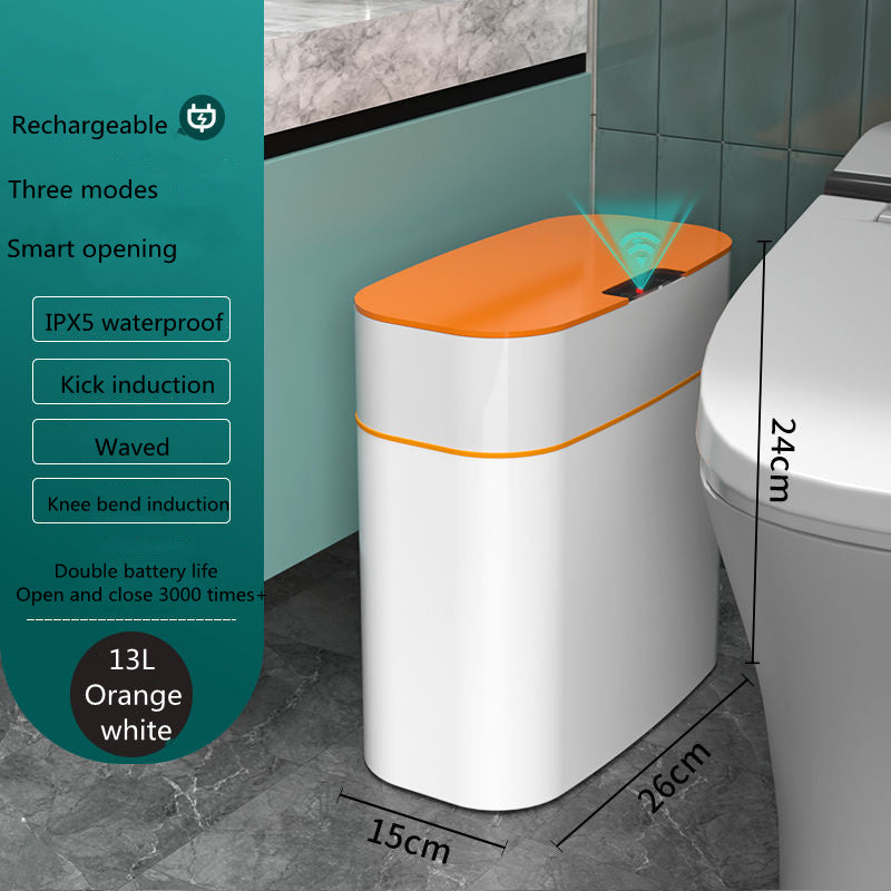 Smart Trash Can with Lid – Automatic Sensor Dustbin for Home & Car