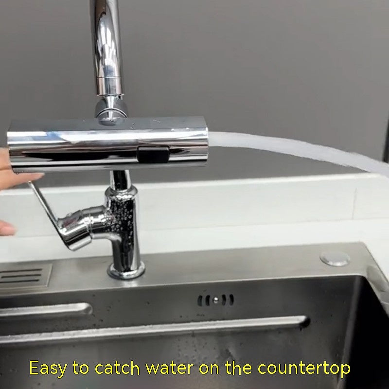 Universal Kitchen Faucet Nozzle – Splash-Proof Rotating Water Bubbler