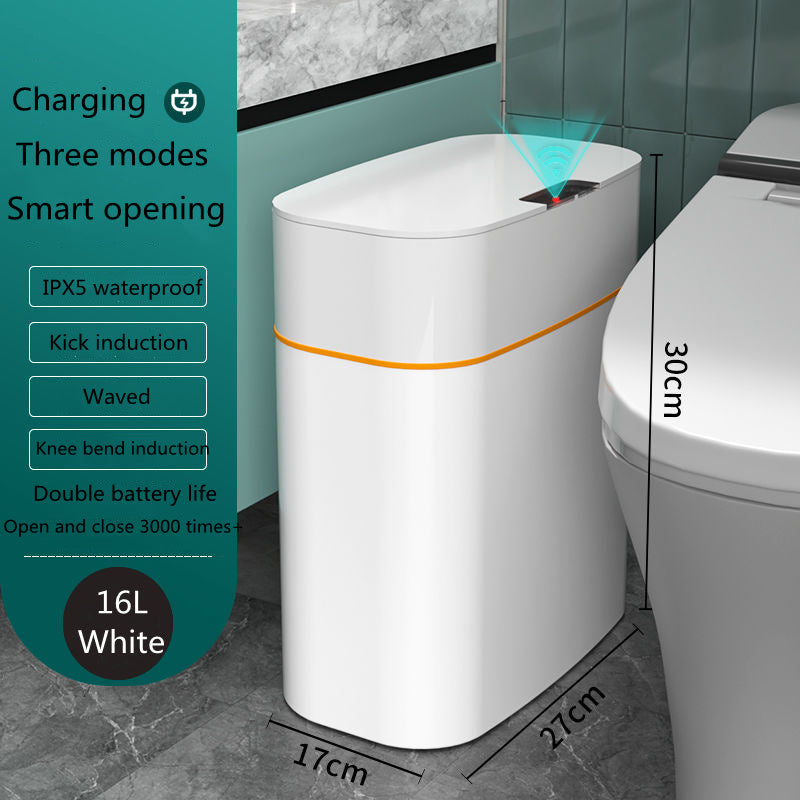 Smart Trash Can with Lid – Automatic Sensor Dustbin for Home & Car