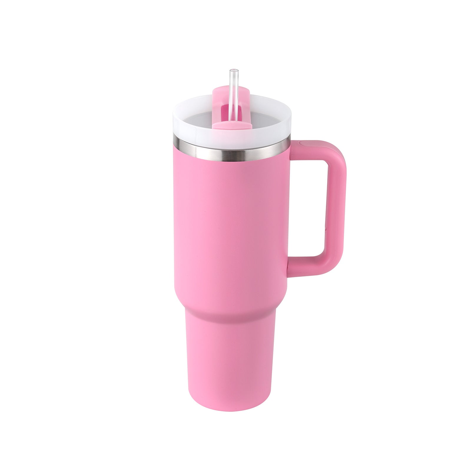 40oz Insulated Tumbler with Handle – Stainless Steel Spill-Proof Mug