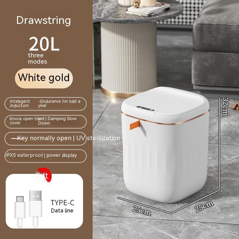 Smart Trash Can with Lid – Automatic Sensor Dustbin for Home & Car