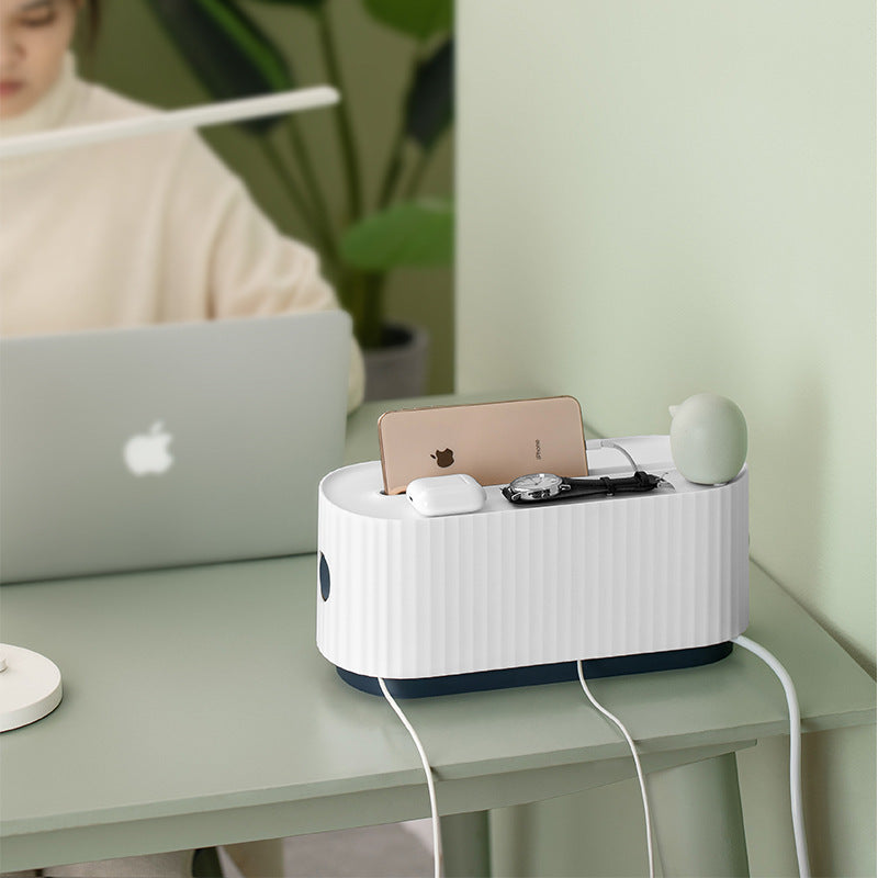 Cable Storage Box – Power Strip & Wire Organizer for Home