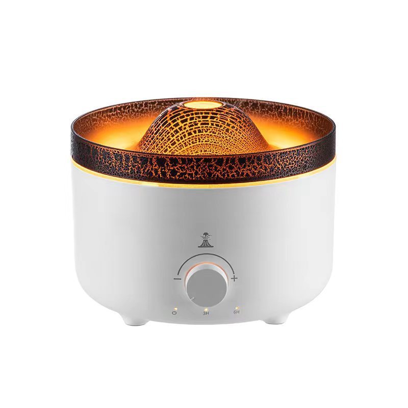 Simulated Flame Volcano Humidifier – Home Decor Aroma Diffuser