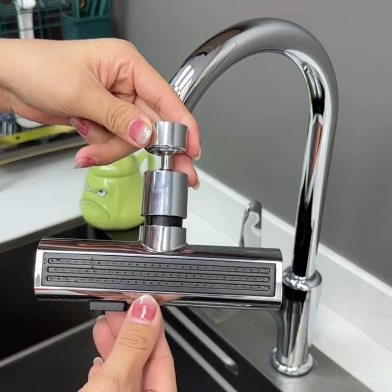 Universal Kitchen Faucet Nozzle – Splash-Proof Rotating Water Bubbler