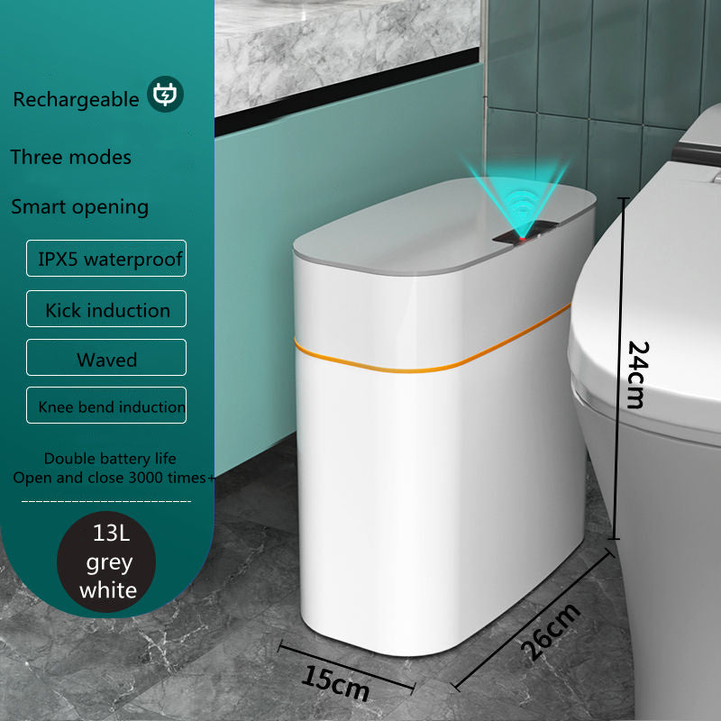 Smart Trash Can with Lid – Automatic Sensor Dustbin for Home & Car