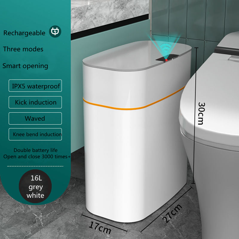 Smart Trash Can with Lid – Automatic Sensor Dustbin for Home & Car