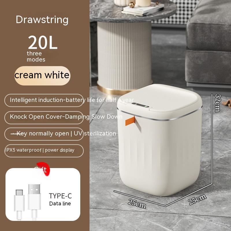 Smart Trash Can with Lid – Automatic Sensor Dustbin for Home & Car
