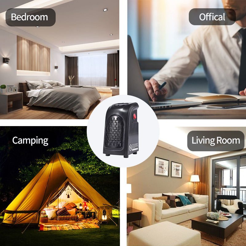 Mini Electric Heater Fan – Portable Ceramic Warmer for Home & Office