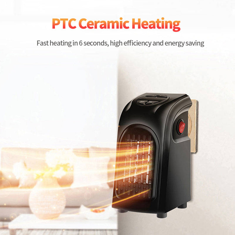 Mini Electric Heater Fan – Portable Ceramic Warmer for Home & Office