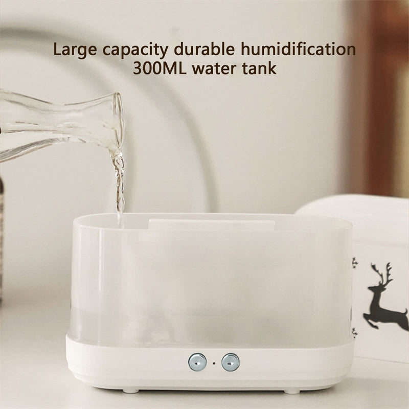 Elk Flame Humidifier Diffuser – Christmas Home Atmosphere Lamp