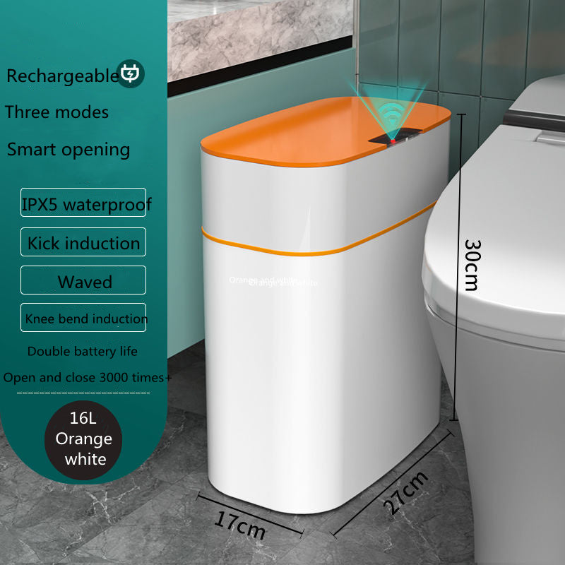Smart Trash Can with Lid – Automatic Sensor Dustbin for Home & Car